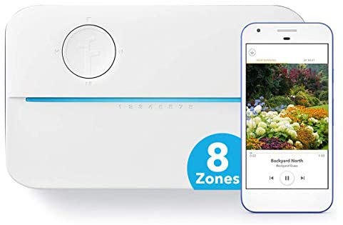 Rachio 3, 8 Zone 3rd Generation Smart Sprinkler Controller, Alexa y Apple HomeKit compatible con Hyperlocal Weather Intelligence Plus y Rain, Freeze y Wind Skip