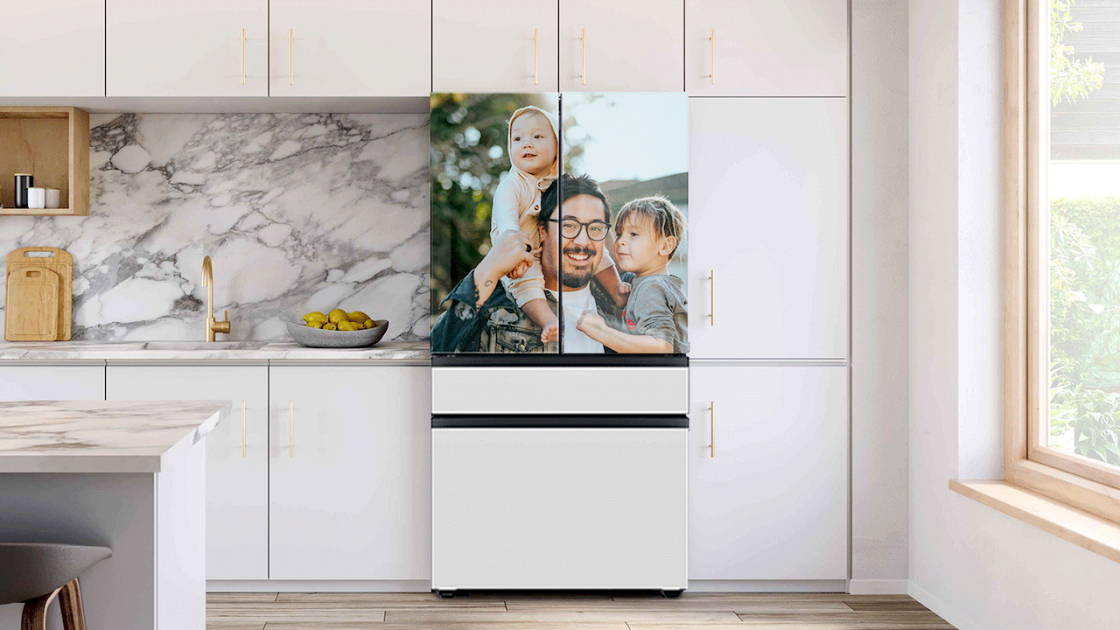 El refrigerador a medida de Samsung se puede personalizar con fotos por $ 500