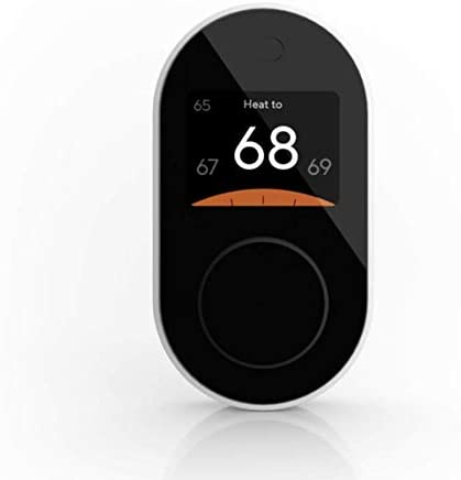 Wyze Termostato inteligente Wi-Fi programable para el hogar con control de aplicaciones, ahorro de energía, fácil configuración, funciona con Alexa y Google Assistant, negro