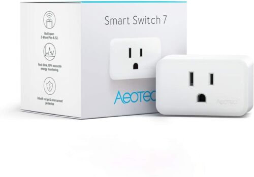 ~NUEVO~ Aeotec Smart Switch 7, Gen7 Z-Wave Plus, enchufe inteligente, monitor de energía[ZWA023]