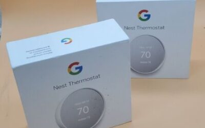 Juego de 2 termostatos inteligentes Google Nest