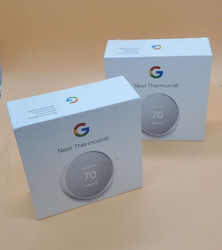 Juego de 2 termostatos programables inteligentes Google Nest