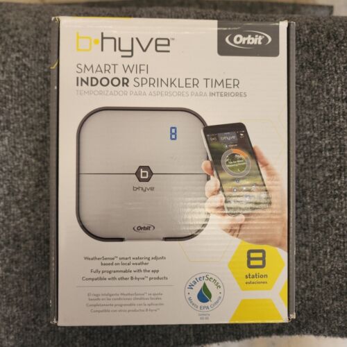 Nuevo Temporizador de riego inteligente para interiores Orbit b Hyve Nuevo Temporizador de riego inteligente para interiores Orbit b Hyve 8 Station Wi-Fi 57925-21rA