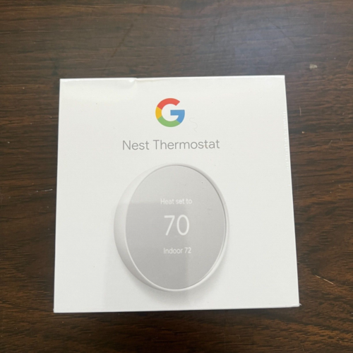 Termostato inteligente Google Nest Alexa Wi-Fi modelo G4CVZ SNOW (blanco) Nuevo y sellado