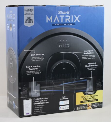 Shark Matrix Smart Auto-Vaciado Robot Aspirador RV2310AE Caja Abierta ¡¡¡Nuevo!!!