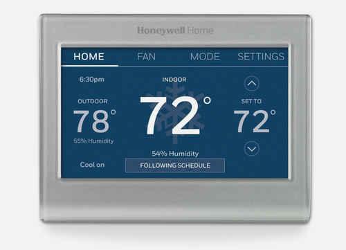 Smart Voice Assistants: Innovación y Usos en la Vida Diaria Fondo de color personalizado del termostato de color inteligente Honeywell Home, RTH9585WF1004