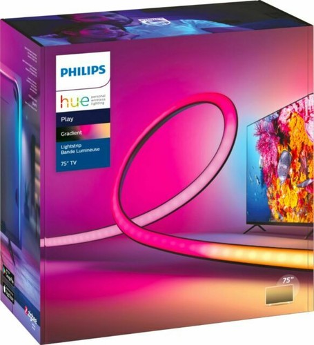 Philips Hue Play Gradient 75" Smart TV Tira de luces LED que fluye multicolor retroiluminada